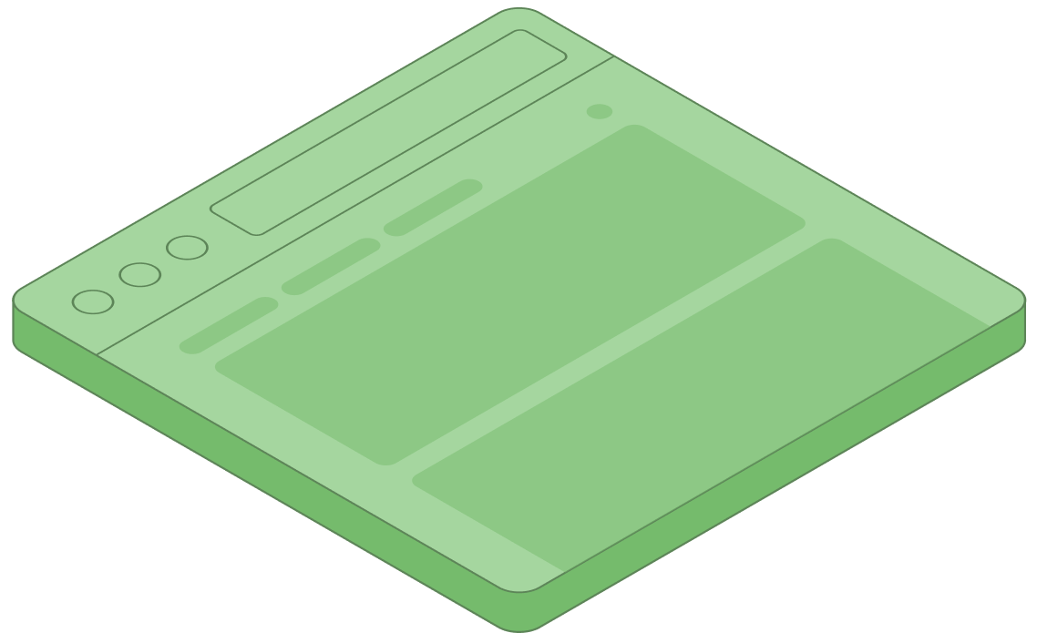 Isometric illustration for Code prototyping